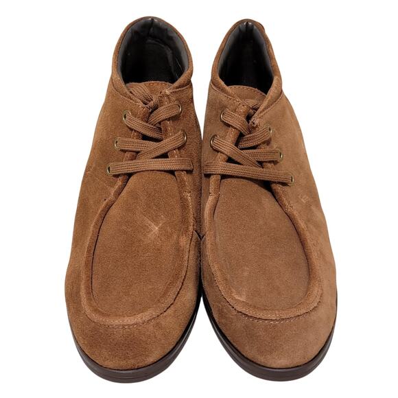 Naturalizer Women Lesson Block Heel Moc Toe Oxford Booties Size US 9.5M Chestnut - Picture 4 of 5